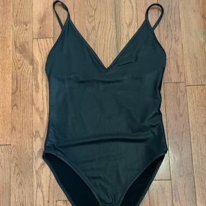 Black Leather Body Suit